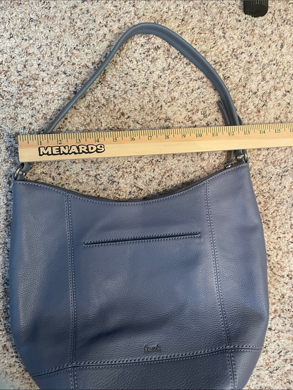 The sak  Leather Hobo Bag zipper closure - Picture 5 of 10